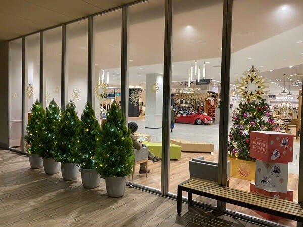 洛北可愛らしいイルミネーション植栽〜クリスマス装飾