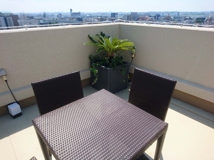 大阪府内レジデンス 屋上植栽2