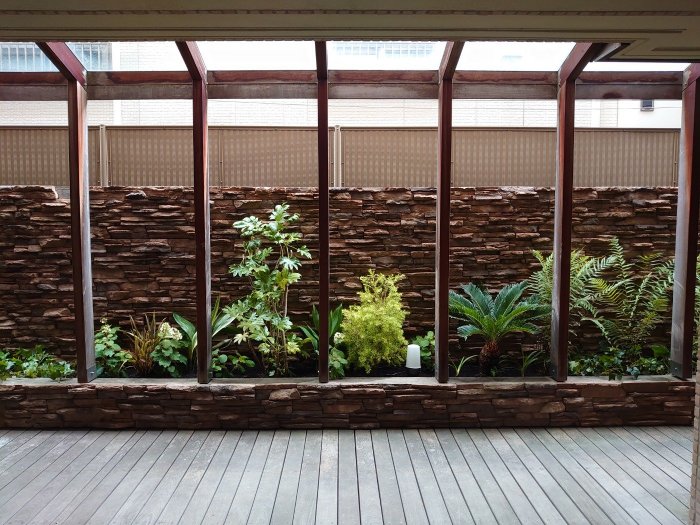 豊中市内レジデンス植栽改修 改修後