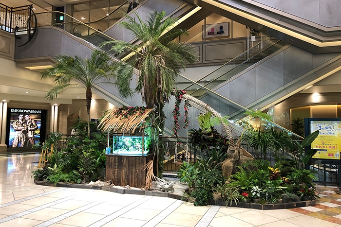 大阪市内 商業施設 グリーン装飾