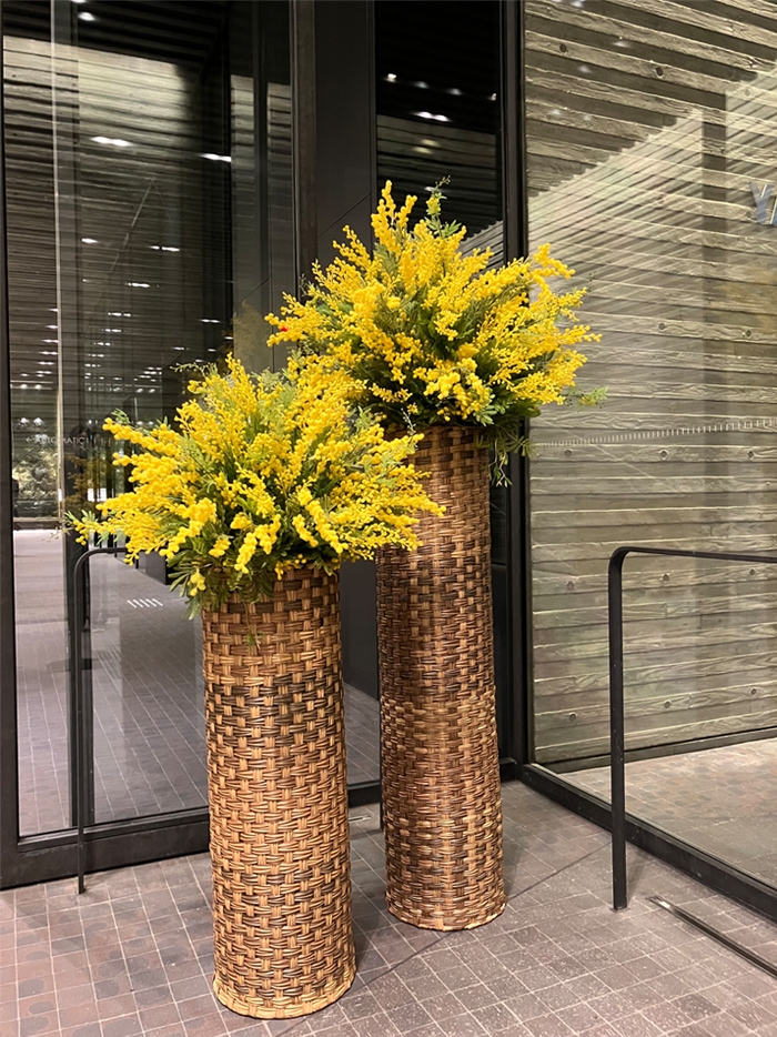 大阪市内　某企業様　造花装飾